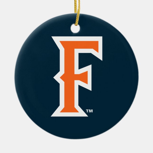 Cal State Fullerton Logo Ceramic Ornament (Front)