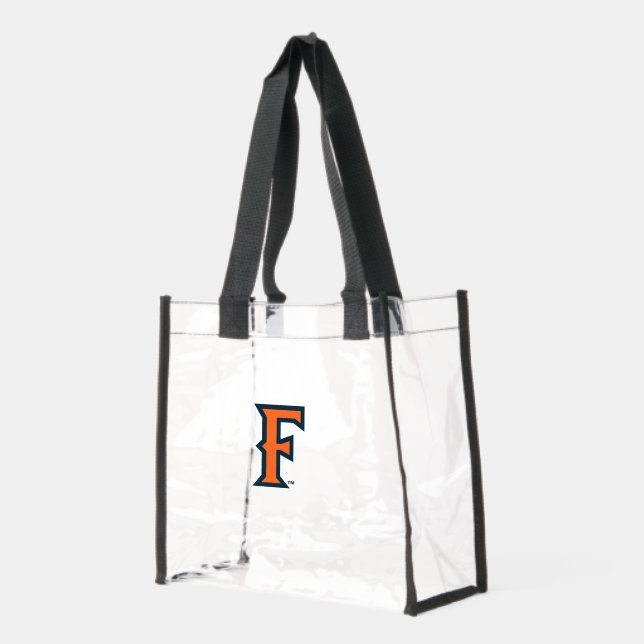 Cal State Fullerton Logo Clear Tote Bag (Left)