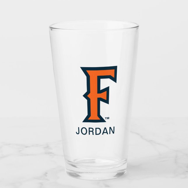 Cal State Fullerton Logo Glass (Front)