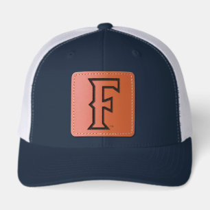 Cal State Fullerton Logo Leather Patch Hat