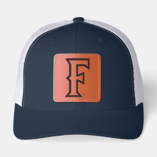 Cal State Fullerton Logo Leather Patch Hat (Front)
