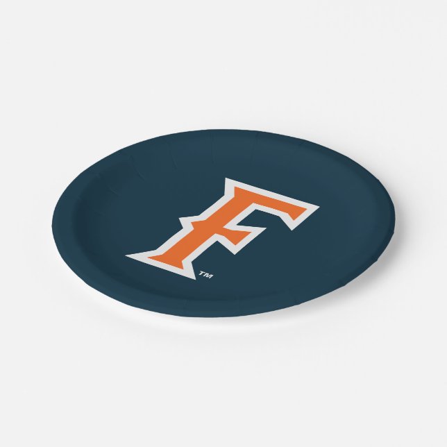 Cal State Fullerton Logo Paper Plates (Angled)