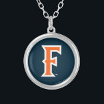 Cal State Fullerton Logo Silver Plated Necklace<br><div class="desc">Check out these Cal State Fullerton designs! Show off your Cal State pride with these new University products. These make the perfect gifts for the Fullerton student, alumni, family, friend or fan in your life. All of these Zazzle products are customizable with your name, class year, or club. Go Cal!...</div>