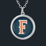 Cal State Fullerton Logo Silver Plated Necklace<br><div class="desc">Check out these Cal State Fullerton designs! Show off your Cal State pride with these new University products. These make the perfect gifts for the Fullerton student, alumni, family, friend or fan in your life. All of these Zazzle products are customizable with your name, class year, or club. Go Cal!...</div>