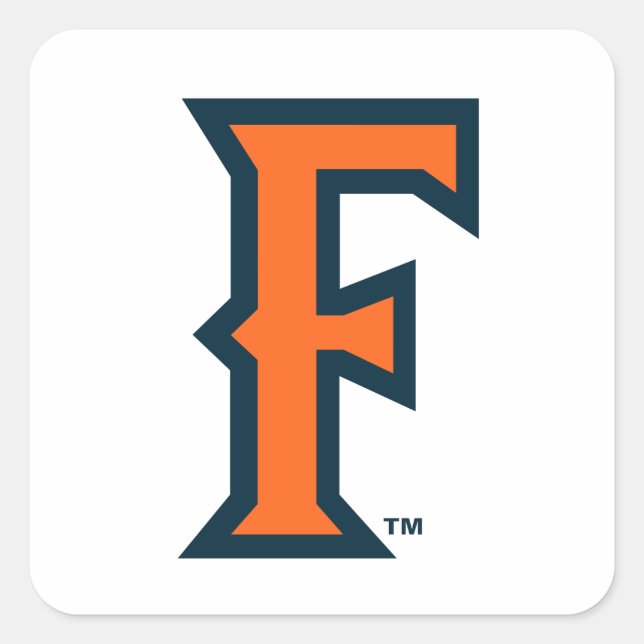 Cal State Fullerton Logo Square Sticker (Front)