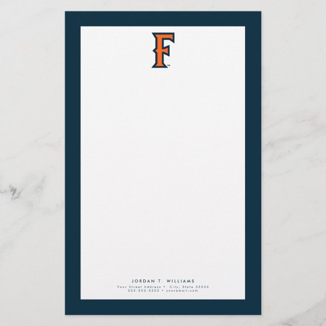 Cal State Fullerton Logo Stationery (Front)