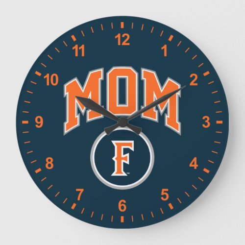 Cal State Fullerton Mom Large Clock