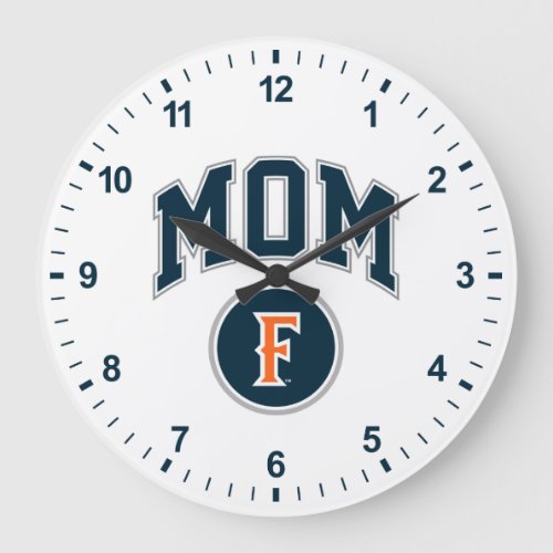 Cal State Fullerton Mom Large Clock