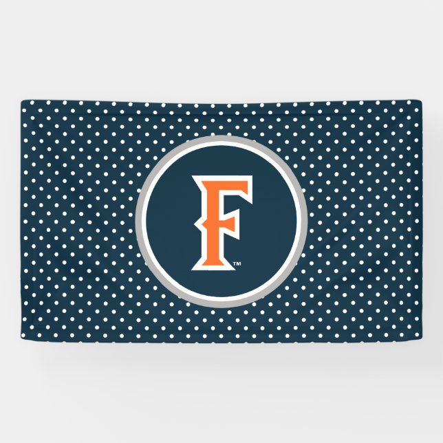 Cal State Fullerton Polka Dot Banner (Horizontal)