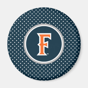 Cal State Fullerton Polka Dot Magnet