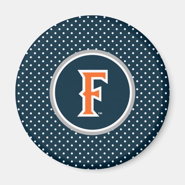 Cal State Fullerton Polka Dot Magnet (Front)