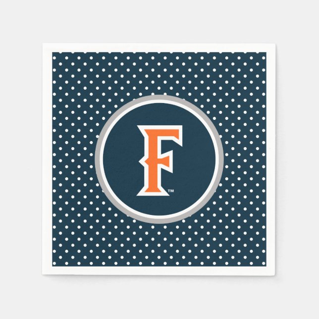 Cal State Fullerton Polka Dot Napkins (Front)
