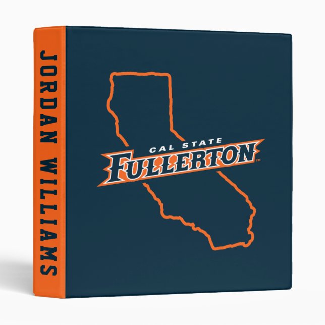 Cal State Fullerton State Love 3 Ring Binder (Front/Spine)