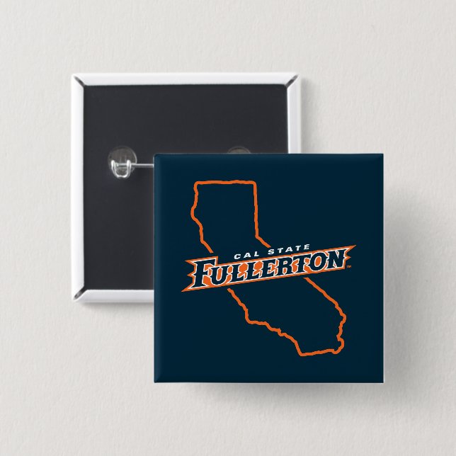 Cal State Fullerton State Love Button (Front & Back)