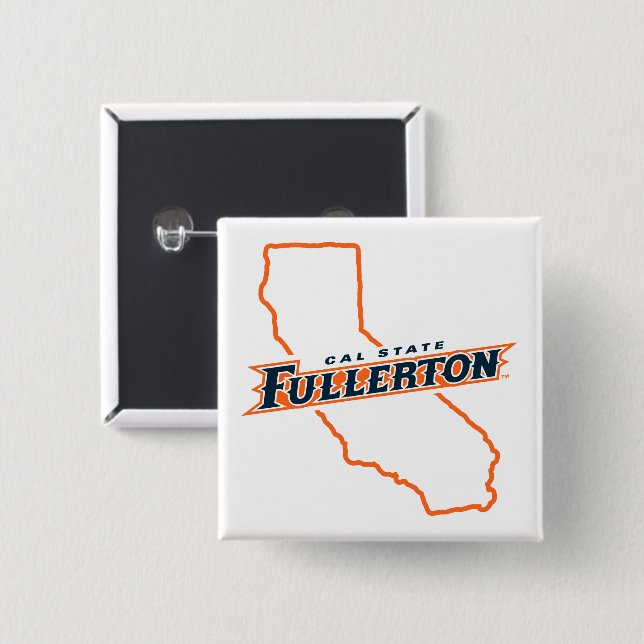 Cal State Fullerton State Love Button (Front & Back)