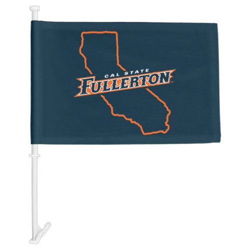 Cal State Fullerton State Love Car Flag