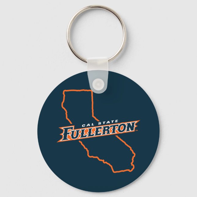 Cal State Fullerton State Love Keychain (Front)