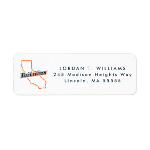 Cal State Fullerton State Love Label