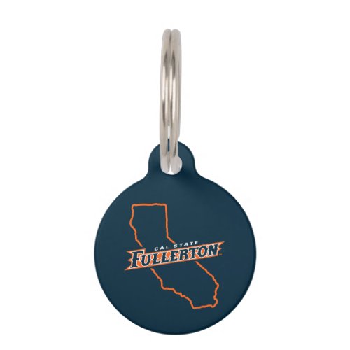 Cal State Fullerton State Love Pet ID Tag