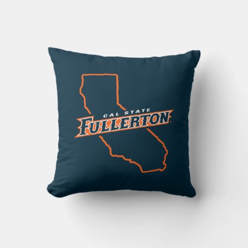 Cal State Fullerton State Love Throw Pillow