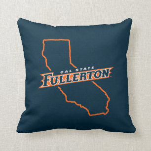 Cal State Fullerton State Love Throw Pillow