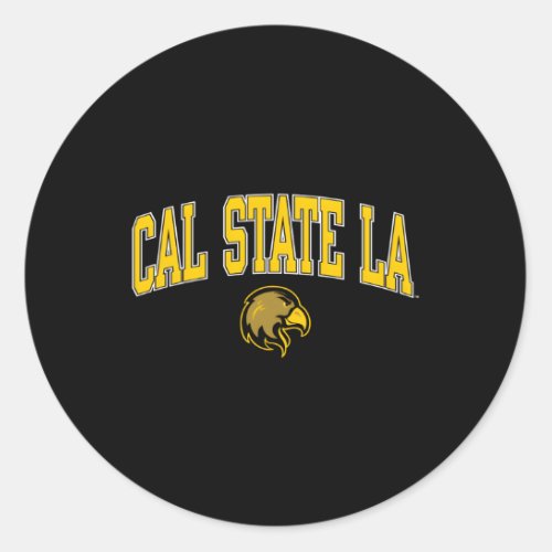 Cal State Los Angeles Golden Eagles Arch Over Classic Round Sticker