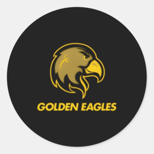 Cal State Los Angeles Golden Eagles Left Chest Ico Classic Round Sticker