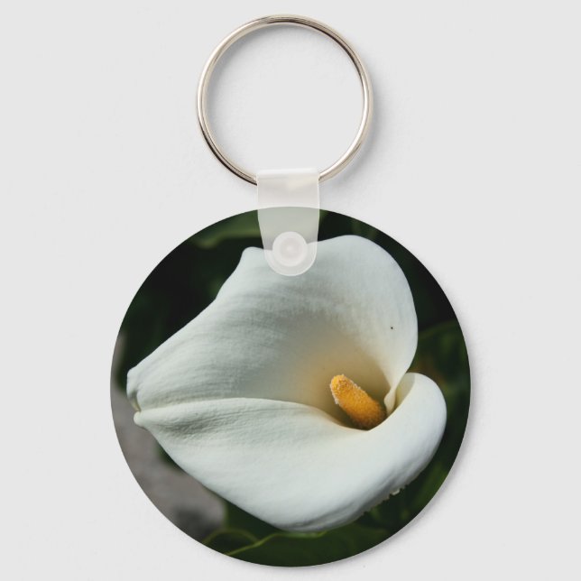 Cala Lily Flower Keychain (Front)
