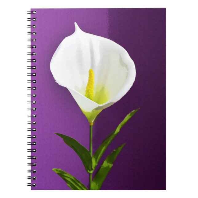 Cala Lily Flower Notebook (Front)
