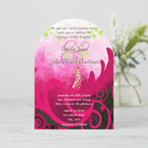 Cala Lily Flower Wedding Invitation