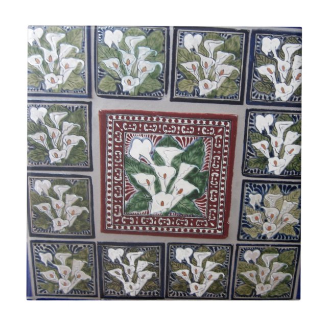 Cala Lily Mexican tiles (Front)