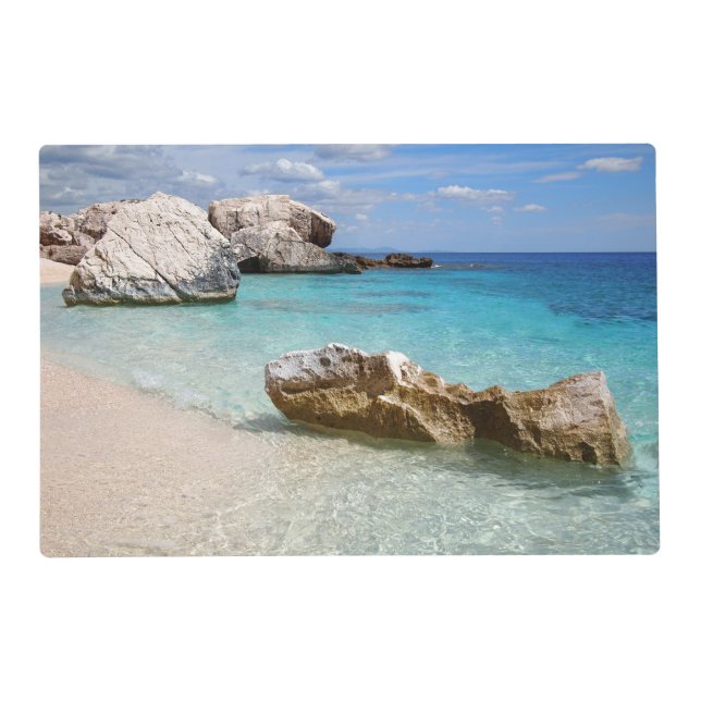 Cala Mariolu beach, Sardinia placemat (Back)