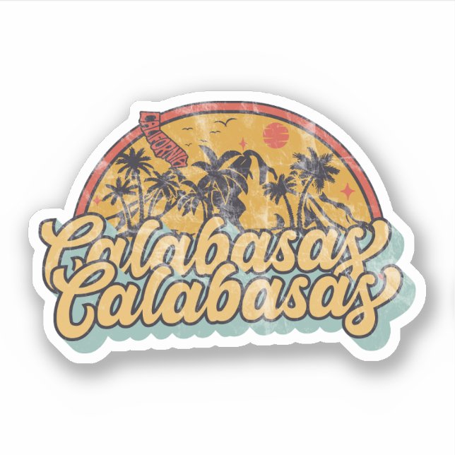 Calabasas, California Sticker (Front)