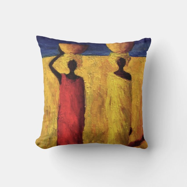 Calabash Girls 1991 Throw Pillow (Front)