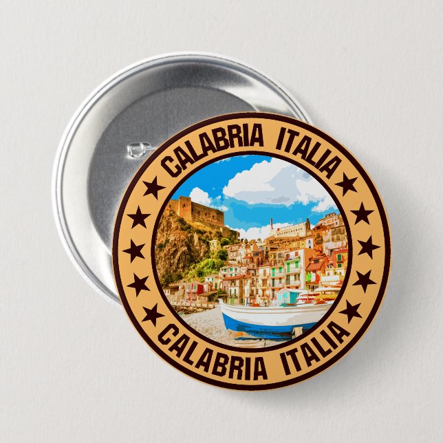 Calabria Button (Front & Back)