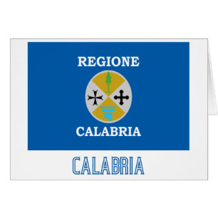 Calabria flag with name cards