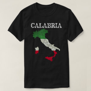 Calabria Italia Flag Crest Italy Italian Vintage D T-Shirt