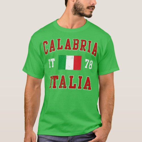 Calabria Italia Italy Italian Flag T_Shirt