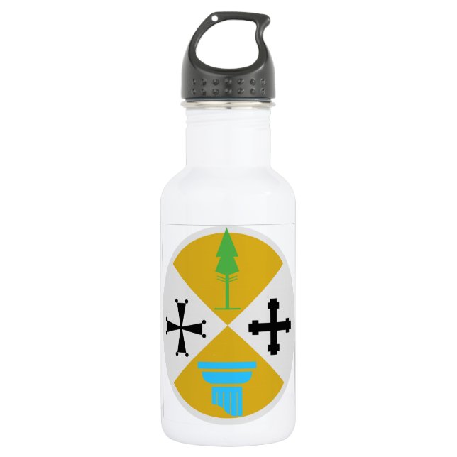 Calabria (Italy) Coat of Arms Water Bottle (Front)