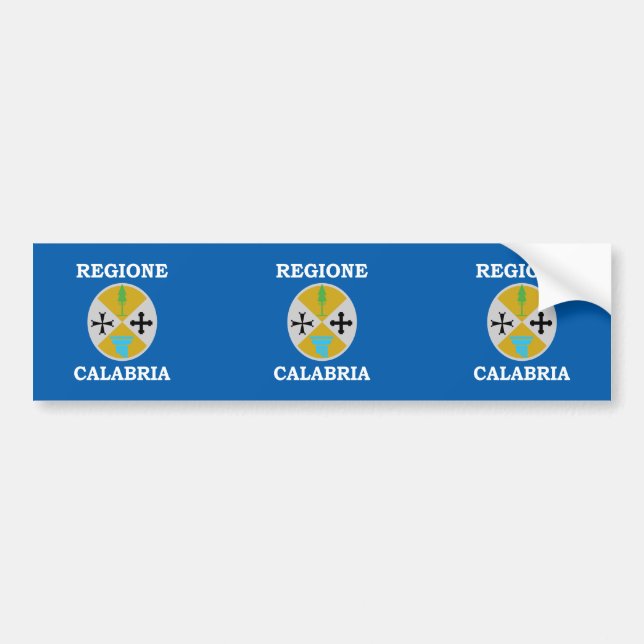 Calabria, Italy flag Bumper Sticker (Front)