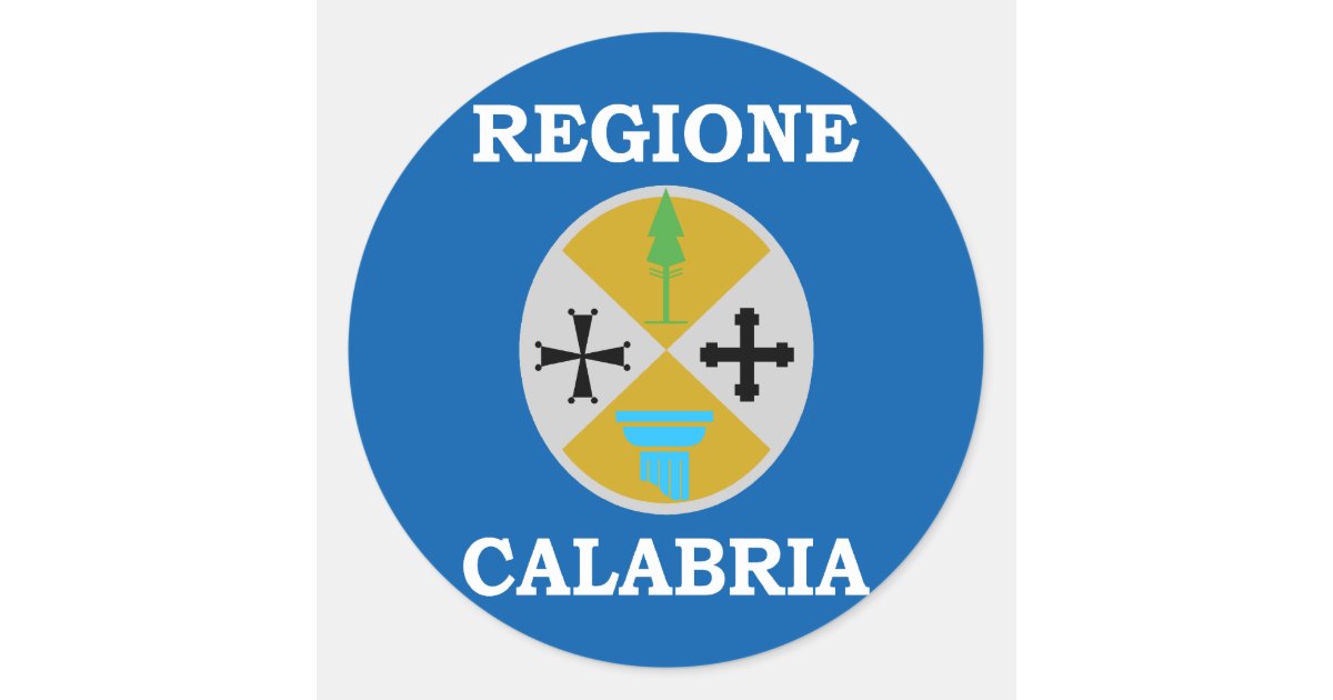 Sticker stickers sticker flag Italy region calabria