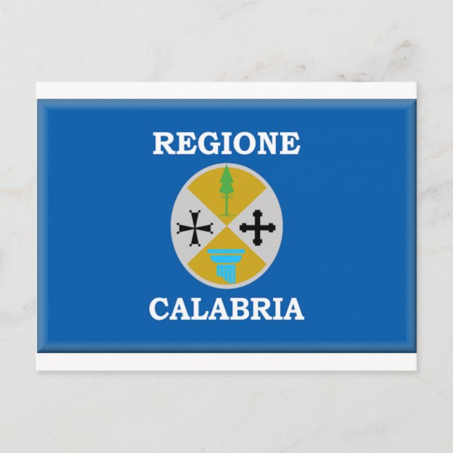 Calabria (Italy) Flag Postcard (Front)
