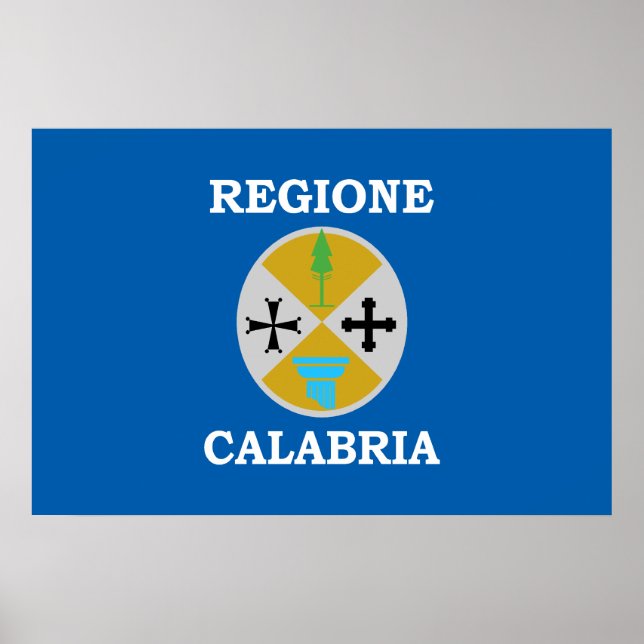 Calabria, Italy flag Poster (Front)