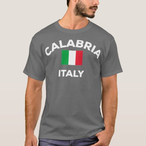 Calabria Italy Italia Italian Flag Home City Touri T_Shirt