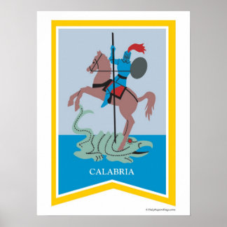 Calabria Italy Region Art Poster