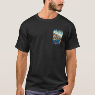 Calabria Italy Travel Poster T-Shirt