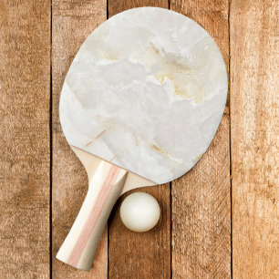 Calacatta Gold Marble Stone Ping Pong Paddle