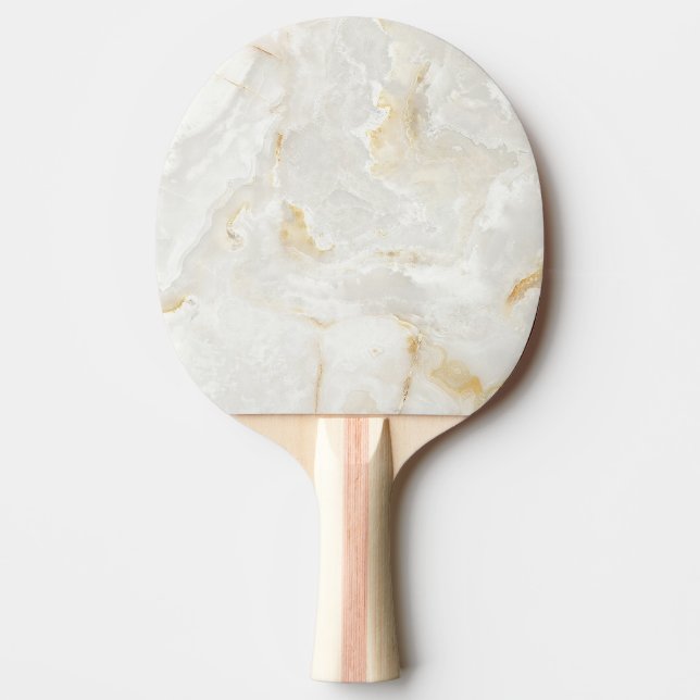 Calacatta Gold Marble Stone Simple  Ping Pong Paddle (Front)