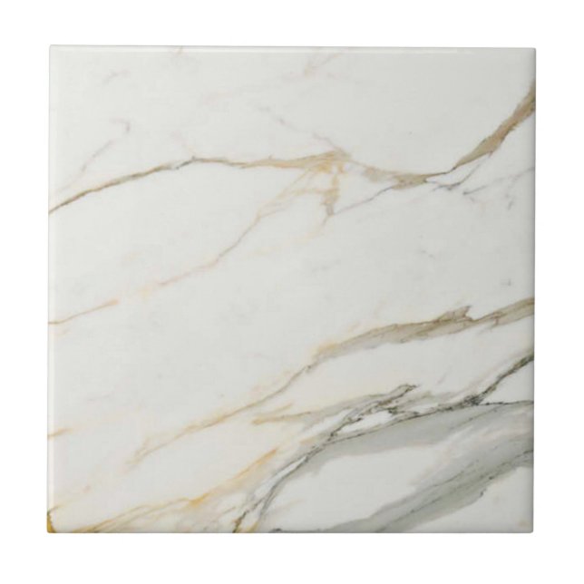 Calacatta Marble Pattern 1 Ceramic Tile (Front)