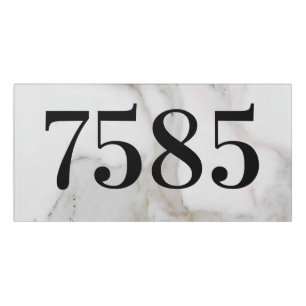 Calacatta Marble Pattern House Plaques Door Sign